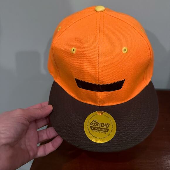 Reese’s Unisex official swag Orange Brown Baseball Trucker Hat one size - Picture 12 of 12